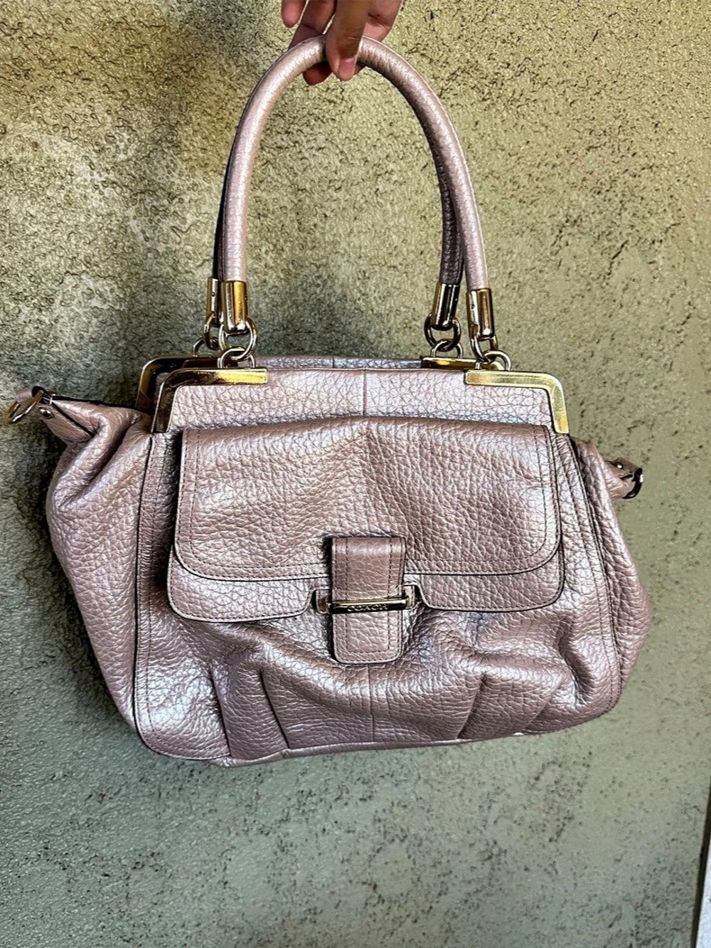 Coach Madison Pinnacle Italian Pebbled Leather Lilly Bag